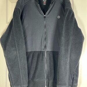 Wrangler All Terrain Gear Black Zip Up Sweater